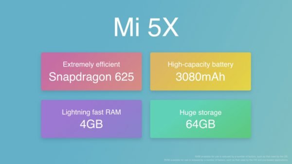 Xiaomi Mi 5X