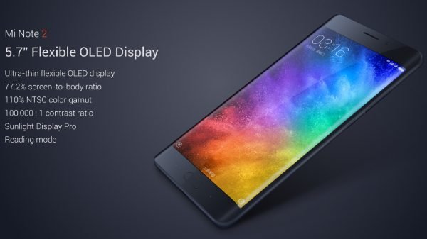 Xiaomi Note 2 : Le smartphone à OLED incurvé