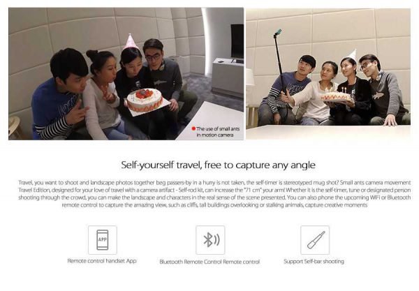 Gizlogic-Xiaomi-Yi Action Camera selfie groupe