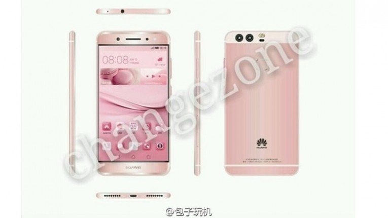 Le Huawei P9 de couleur rose inclut un double haut-parleur dans sa partie inférieure et une conception assez semblable à un iPhone. Pour le moment, il ne s'agit pas de la conception définitive.