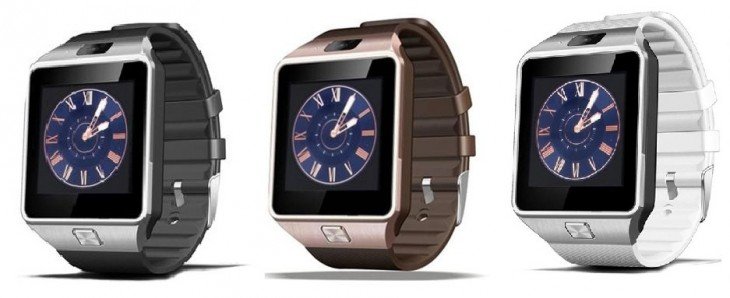Les couleurs de la Smartwatch DZ09