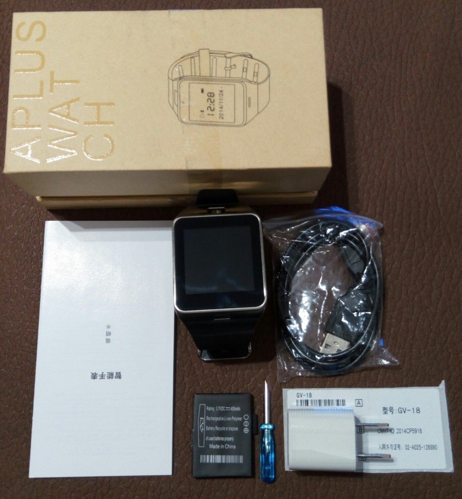 Smartwatch GV18, une montre intelligente avec caméra et carte SIM