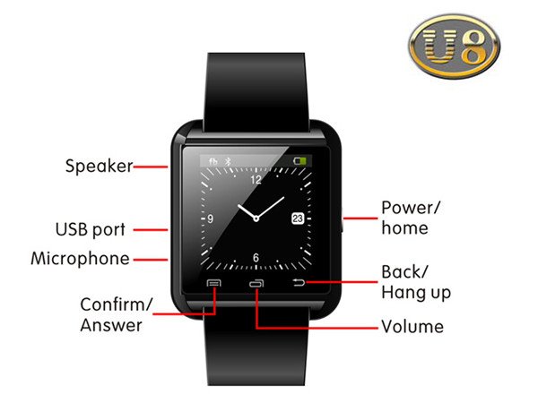 SmartWatch U8 : Une montre intelligente très captivante