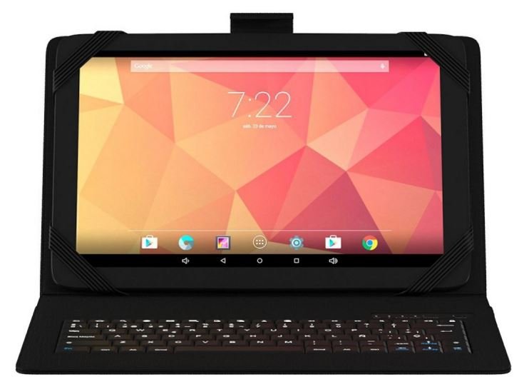 La tablette Onix 10.1 QC est vendue avec une couverture et un clavier bluetooth ; tout-en-un 