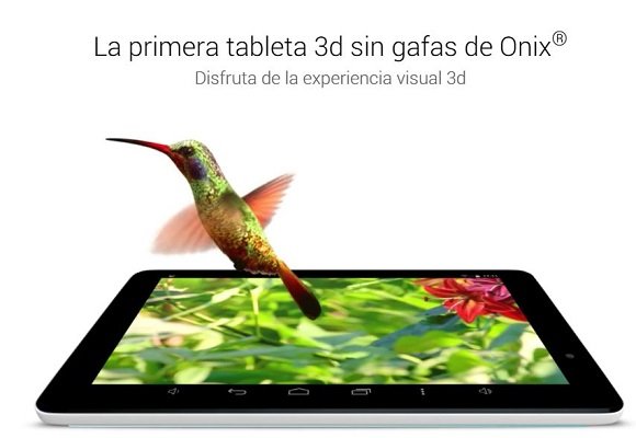 Un tablette Onix plus complète. On peut profiter de contenus 3D sur son écran de 8 pouces
