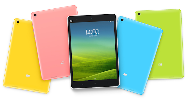 Les gammes de couleurs de la Xiaomi MiPad