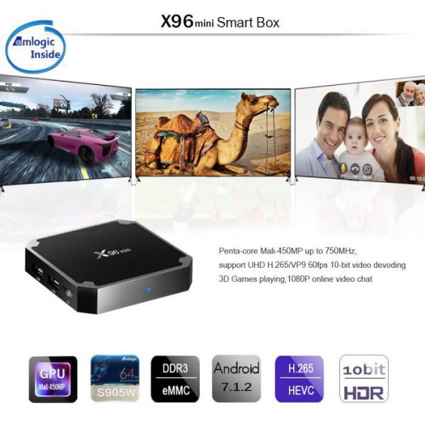 Box TV X96mini Android Amlogic 