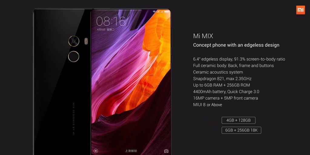Xiaomi Mi Mix : le meilleur des téléphones sans cadre